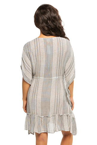 SANTORINI STRIPE Metallic Stripe Tunic