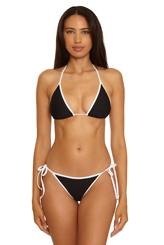 BLACK Cheryl Triangle Bikini Top