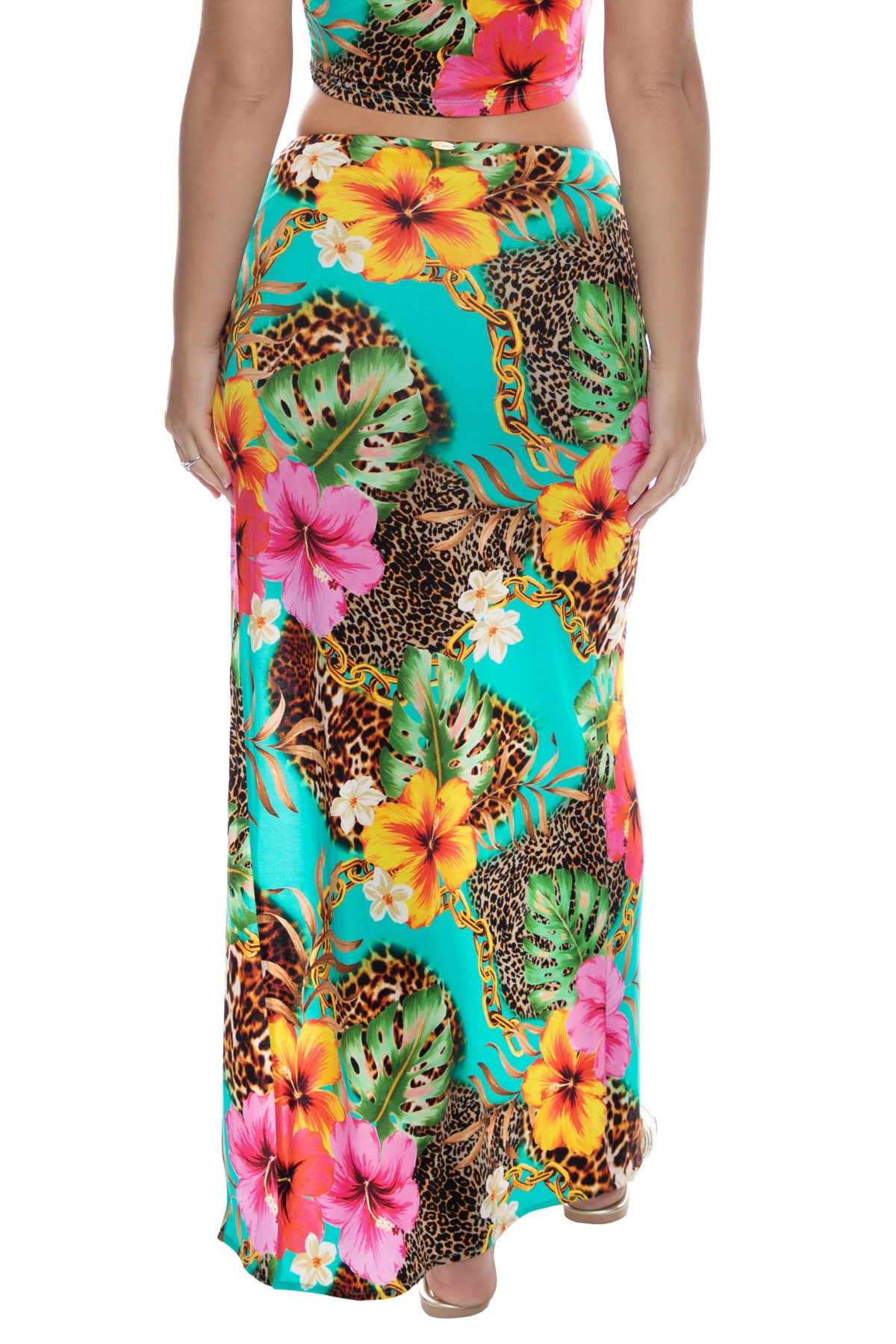 MULTI Visions Of Paradise Maxi Skirt image number 2