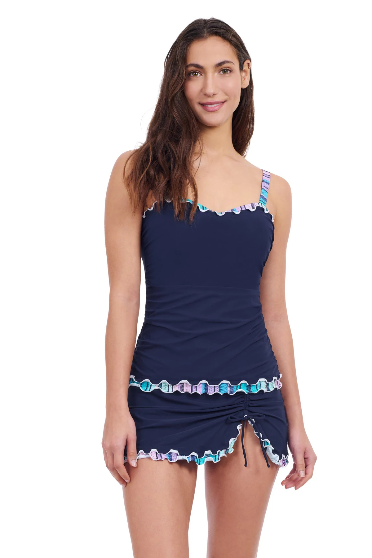 NAVY Harmony Tankini Top (E Cup) image number 1