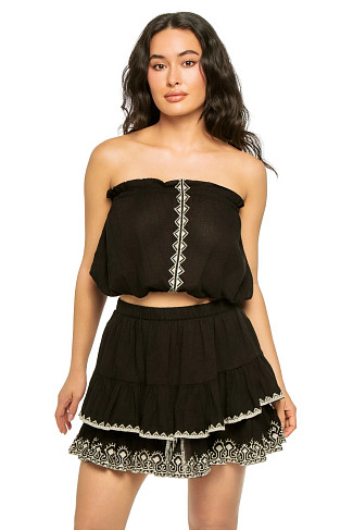 BLACK Strapless Tube Top