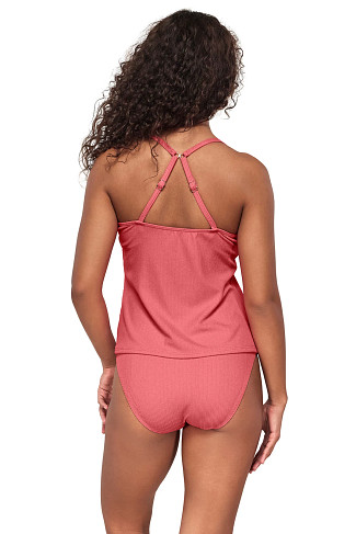 HIBISCUS TEA Coralie Convertible Strap Tankini Top (D+ Cup)