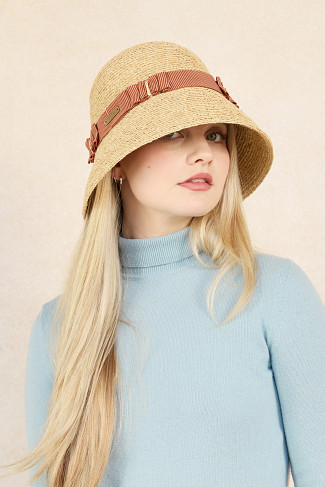 KNIGHTSBRIDGE Knightsbridge Park Lane Raffia Hat