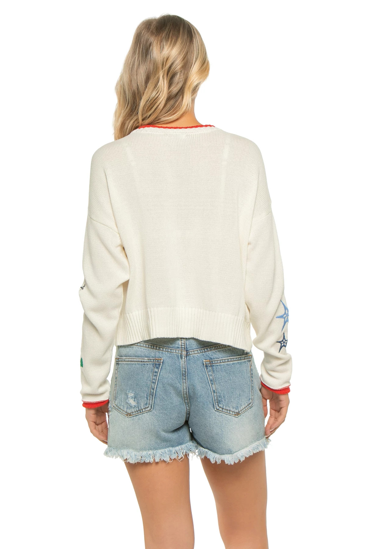 MULTI Seas The Day Cotton Knit Sweater image number 2