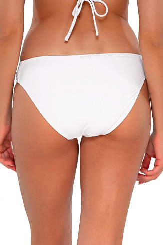 WHITE LILY Audra Tab Side Hipster Bikini Bottom