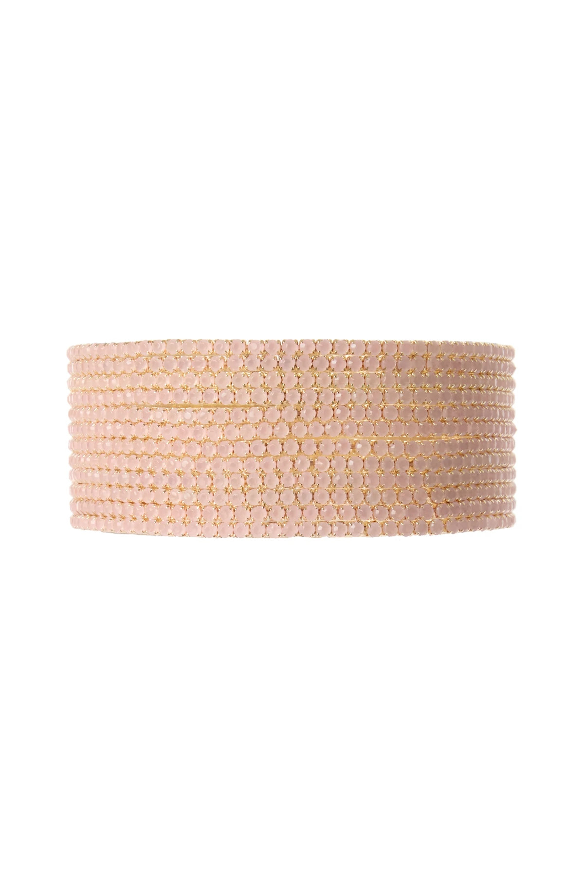 BLUSH Stacked Diamond Bangle Bracelets  image number 1