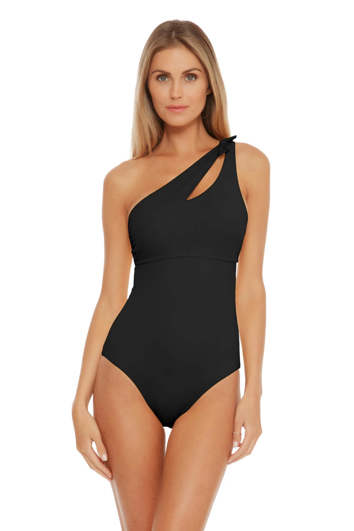 BLACK Sadie Asymmetrical One Piece Swimsuit image number 1