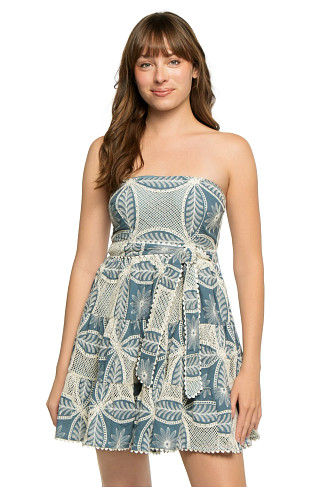 BLUE PLAIN BBL Christine Strapless Mini Dress