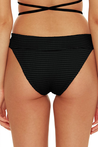 BLACK Maui Banded Hipster Bikini Bottom