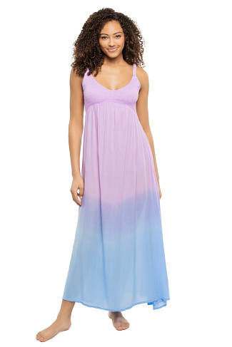 BLUEBERRY OMBRE Ombre Maxi Dress