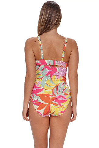 TROPICOLOR CREPE Serena Underwire Tankini Top (D+ Cup)