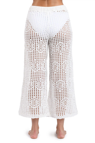 IVORY Crochet Cropped Pants