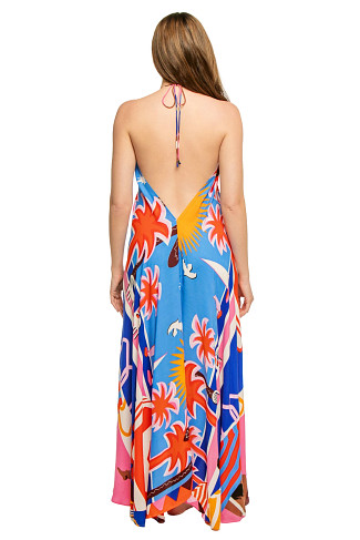 PINK V-Neck Maxi Dress