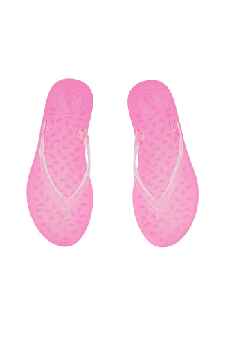 CLEAR/PINK Jelly Flip Flops