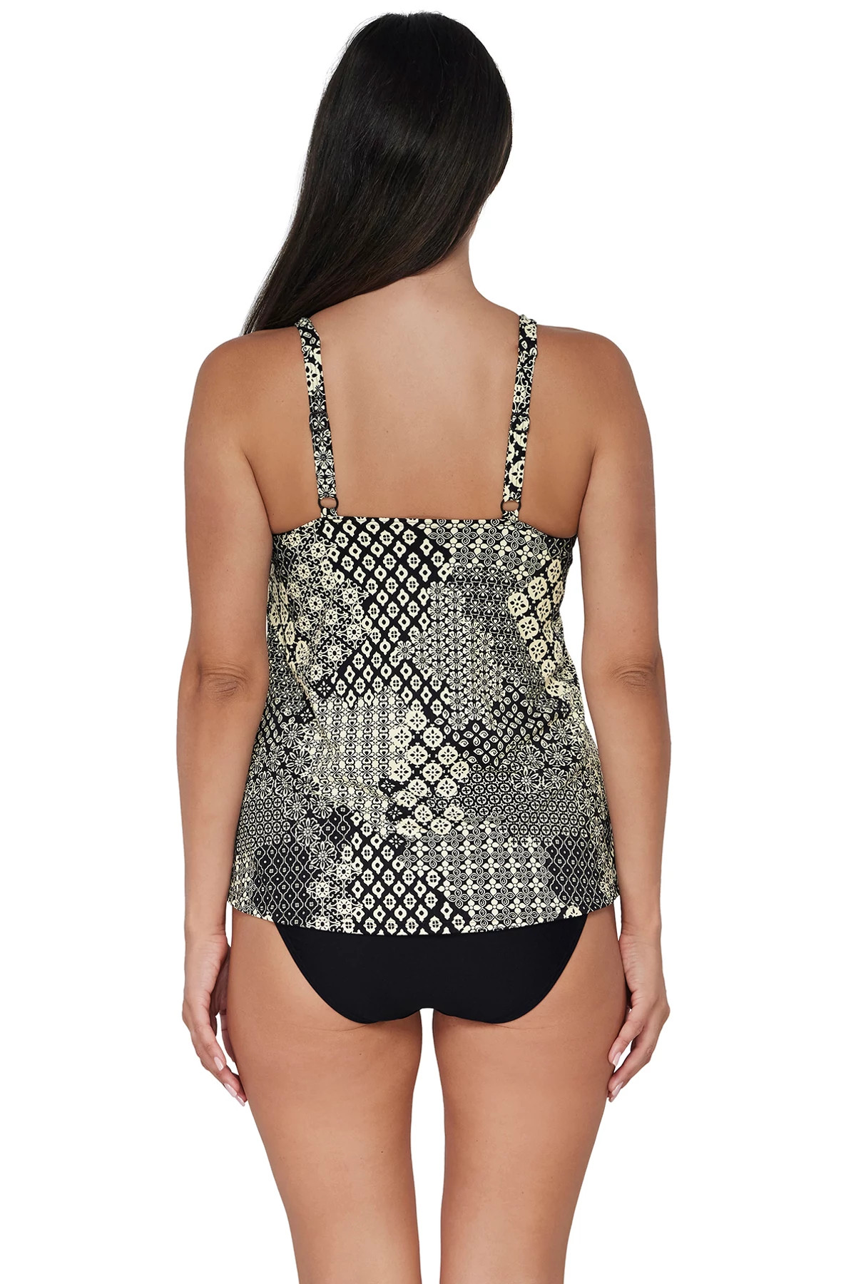 VENICE SEAGRASS TEXTURE Jenna Tankini Top image number 2