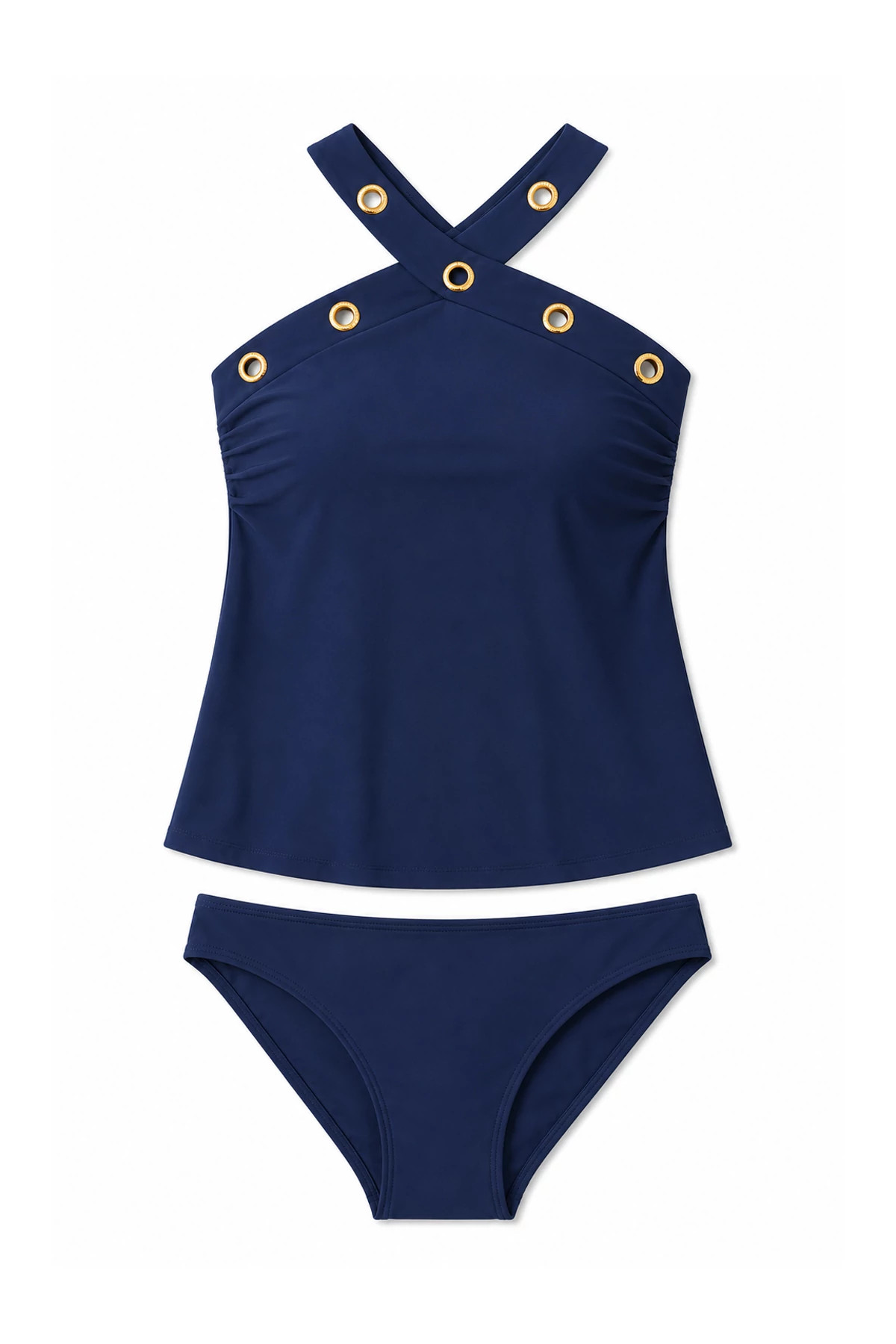 DARK NAVY Classic Hipster Bikini Bottom image number 3