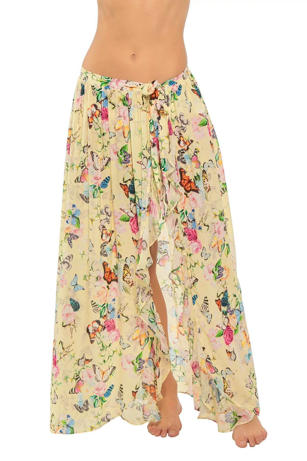 MULTI Klaire Butterfly Maxi Skirt image number 1