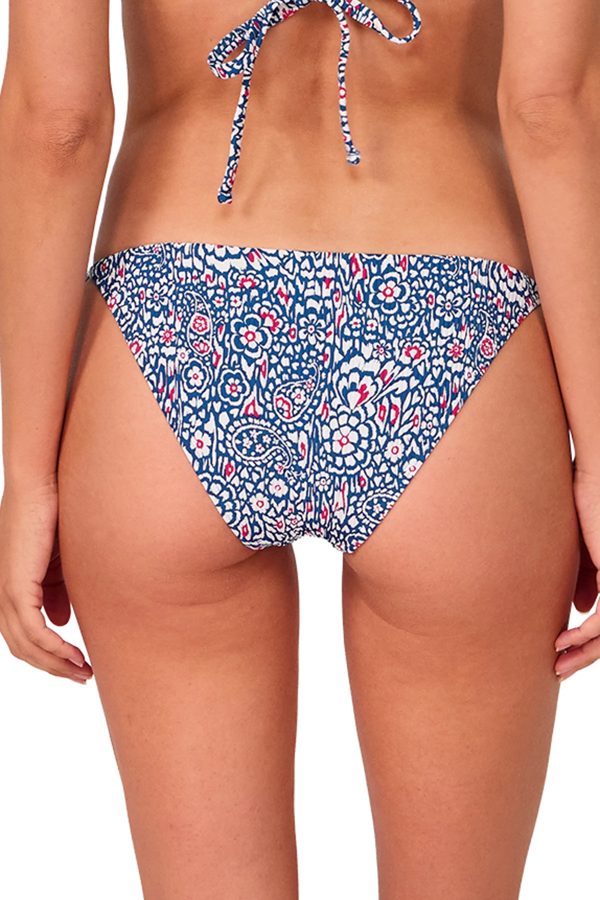 AMERICANA RIB McKenna Tie Side Hipster Bikini Bottom image number 2