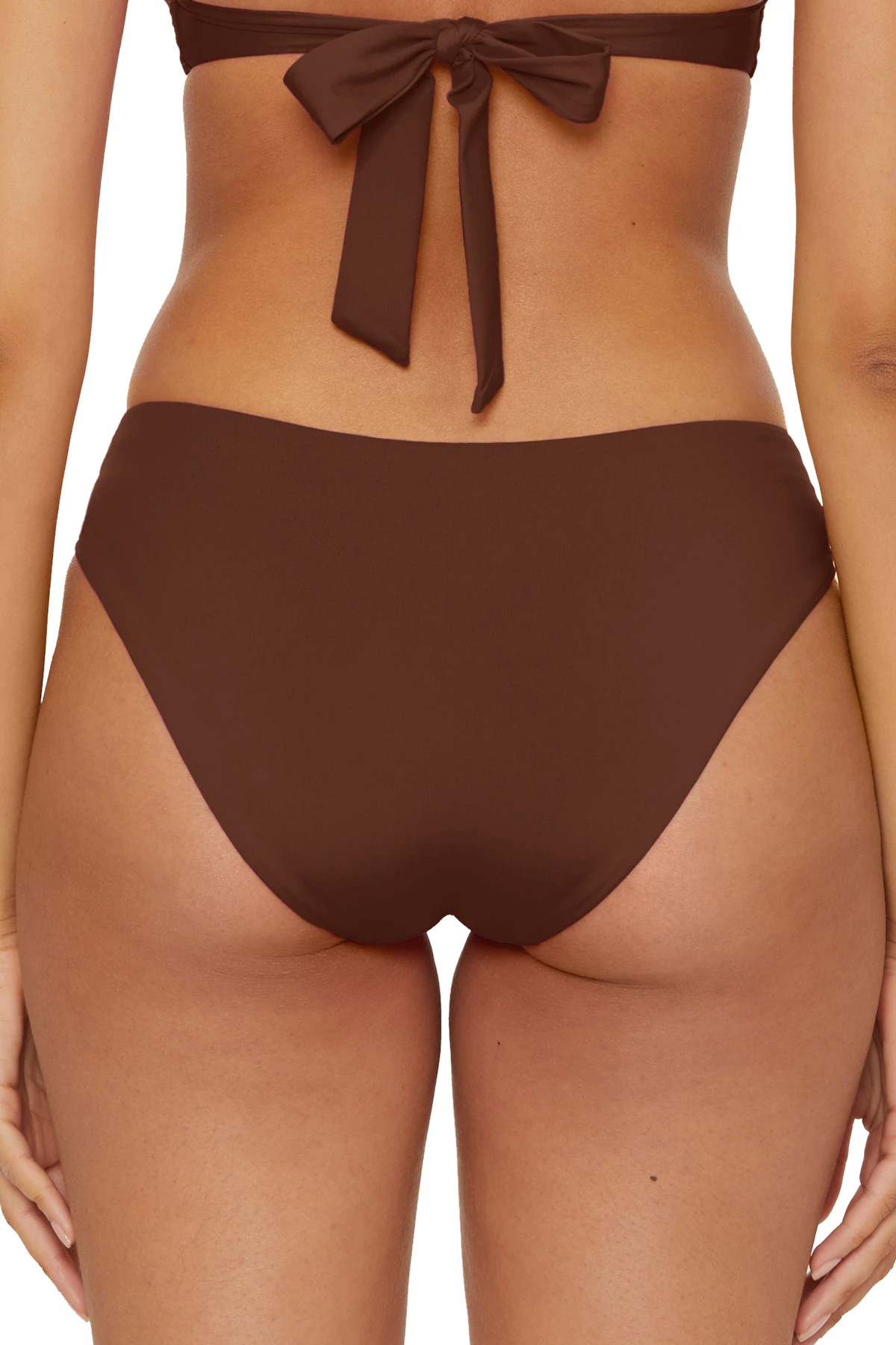 MOCHA Gracie Tab Side Hipster Bikini Bottom image number 2