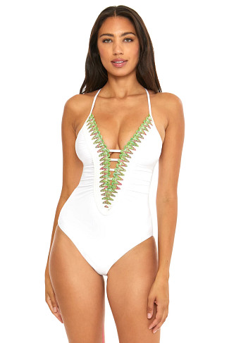 WHITE Clare One Piece Swimsuit