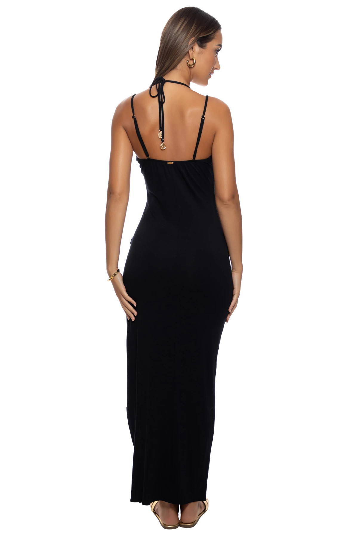 BLACK Gilded Butterfly Maxi Dress image number 2