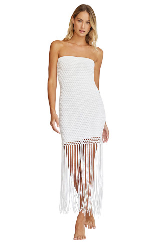 WATER LILY Vanessa Strapless Fringe Dress