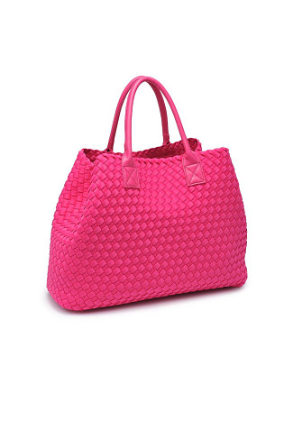 MAGENTA Ithaca Woven Tote