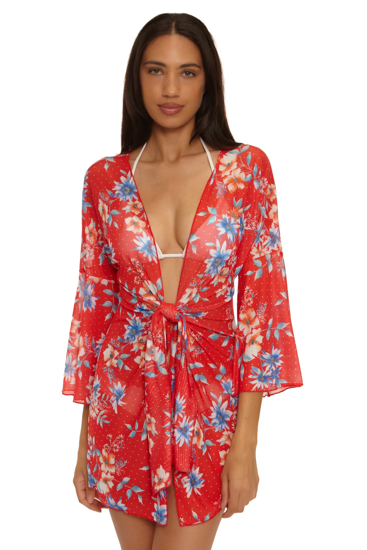 MULTI Country Side Kimono Cover Up image number 1