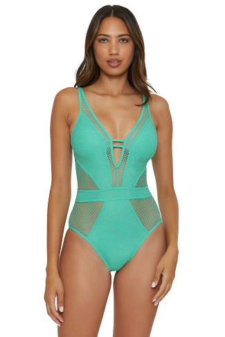 BERMUDA Show & Tell Plunge One Piece Swimsuit