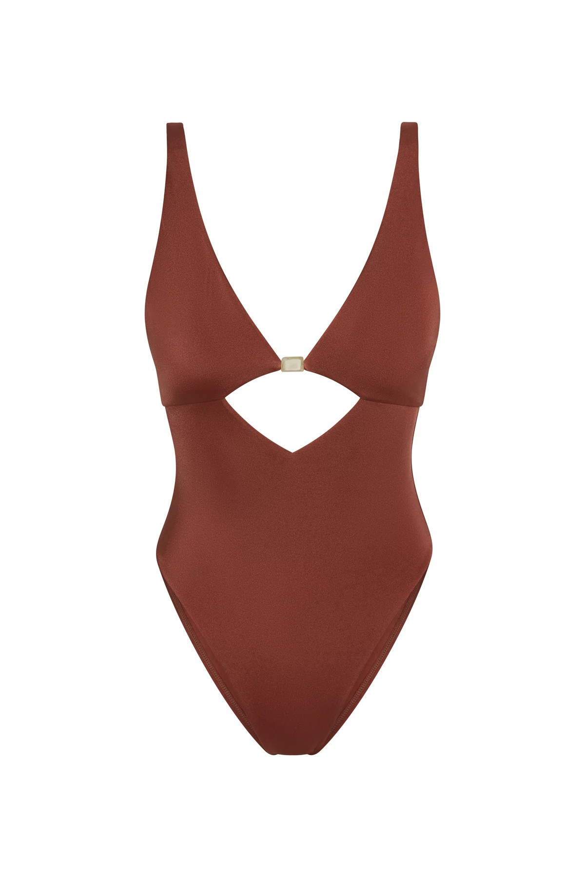 RED OCHRE Terra Cutout One Piece Swimsuit image number 3