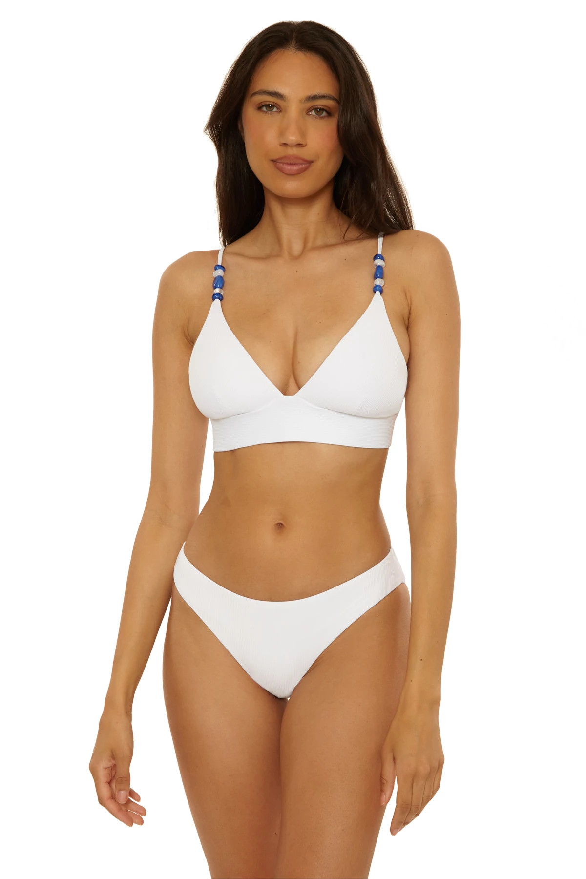 WHITE Mira Bralette Bikini Top image number 1