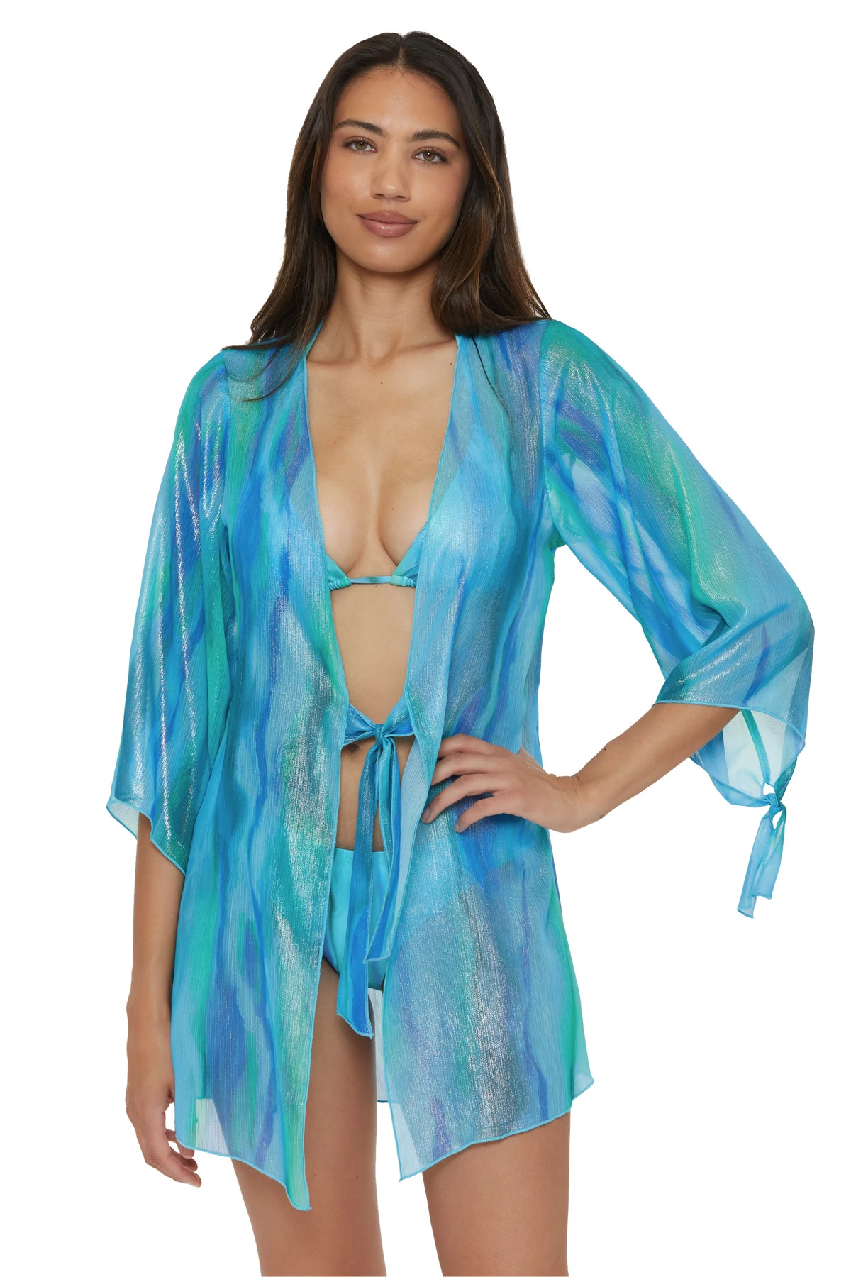 POOL LAGOON Solar Energy Kimono image number 1