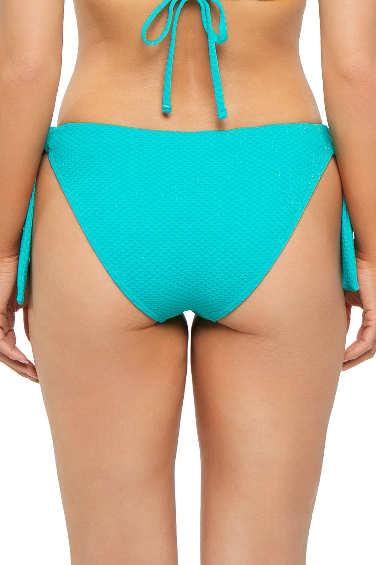 JADE Frankie Textured Tie Side Hipster Bikini Bottom image number 2