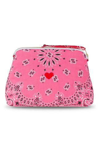 STRAWBERRY/FUCHSIA Large Bandana Pouch