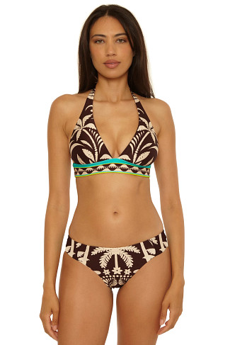 MULTI Syros Ribbed Halter Bikini Top