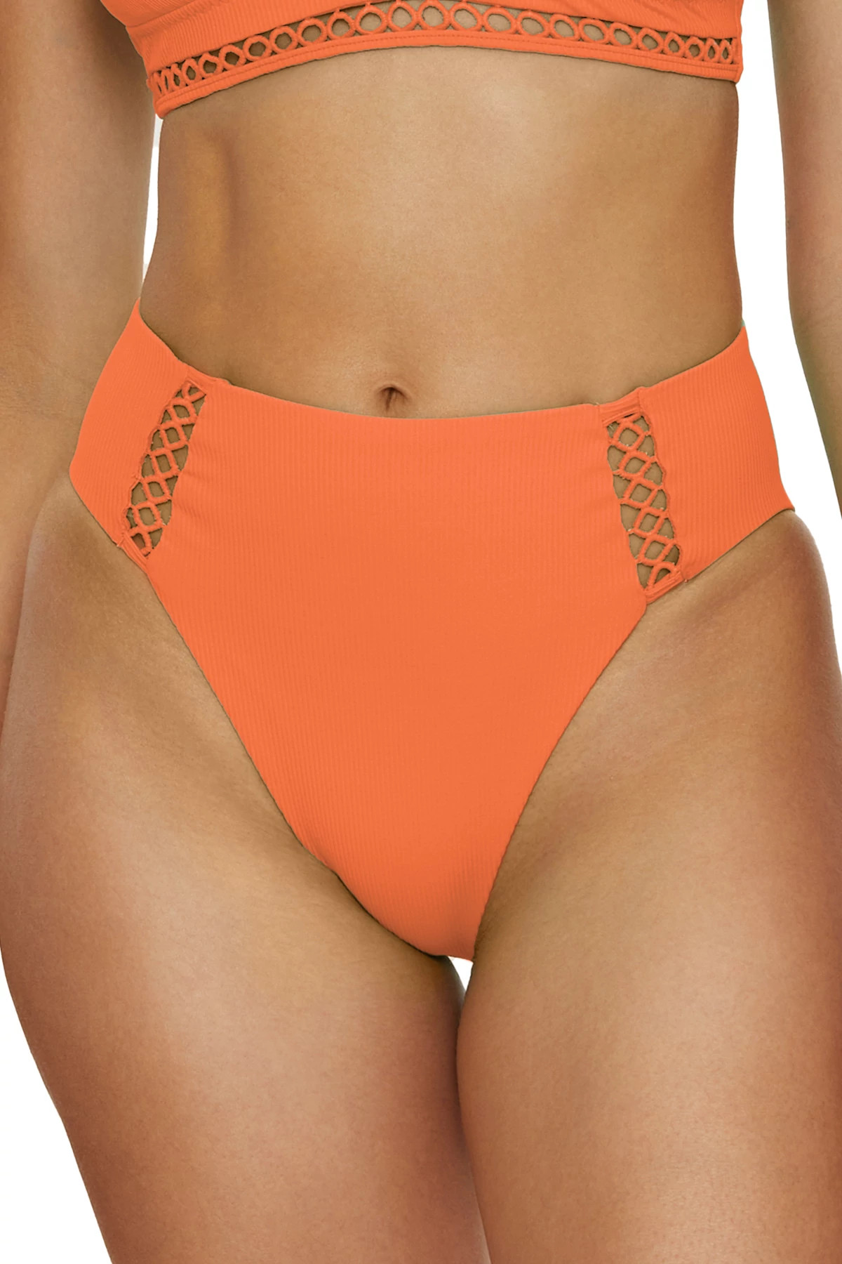 CORAL ROSE Elise High Waist Bikini Bottom image number 1