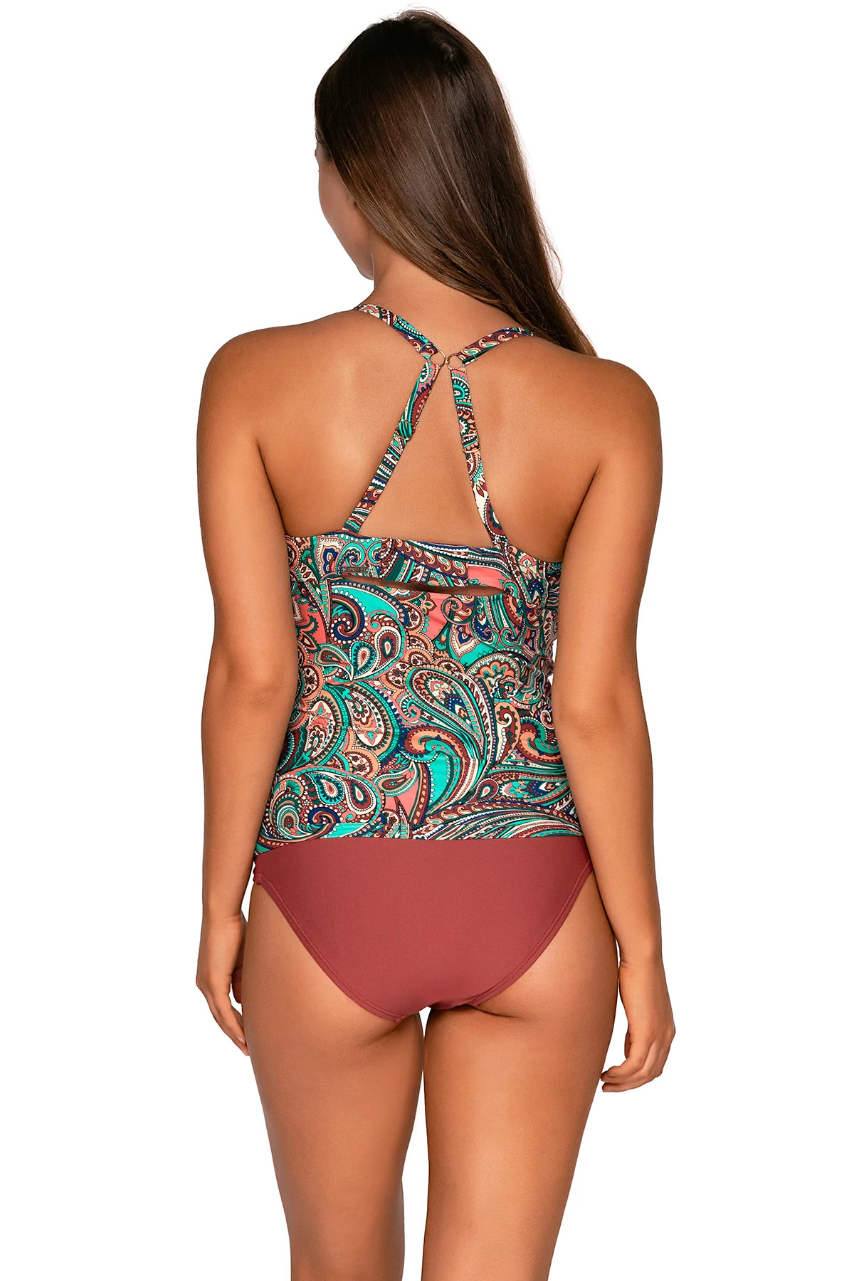 ANDALUSIA Serena Underwire Tankini Top (D+ Cup) image number 2
