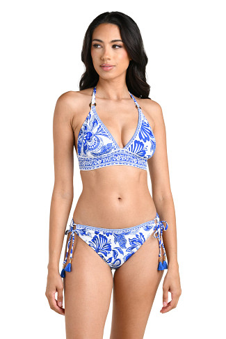 LAPIS Banded Halter Bikini Top
