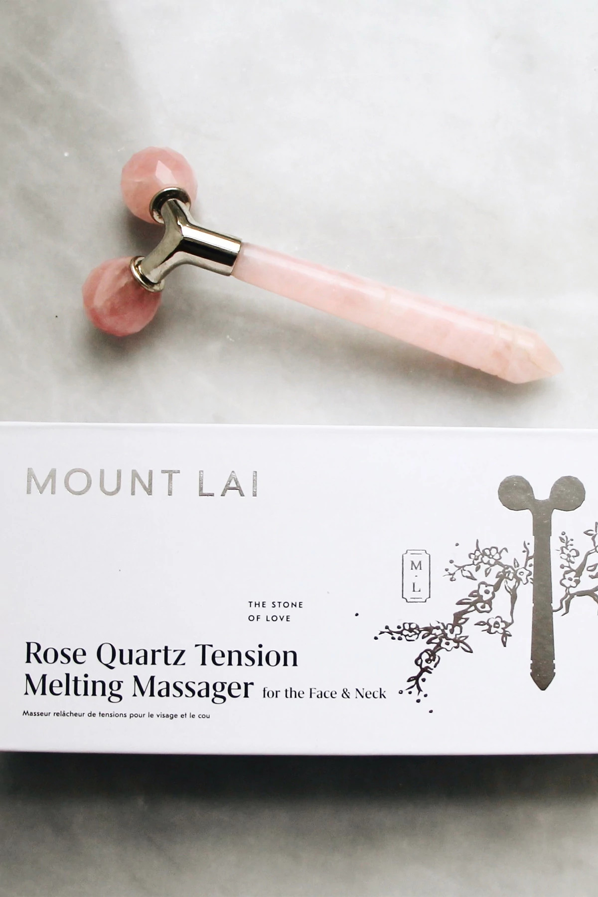 ROSE Rose Quartz Tension Melting Massager for Face & Neck image number 2