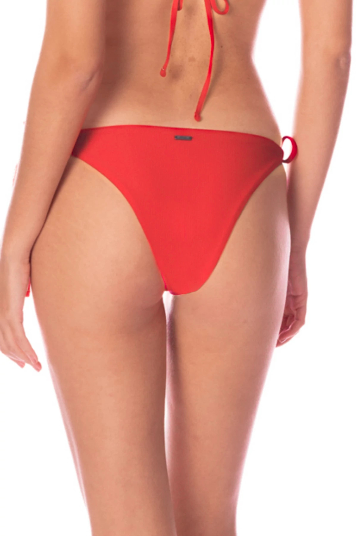 RED CAMELIA Sunning Reversible Tie Side Brazilian Bikini Bottom image number 3