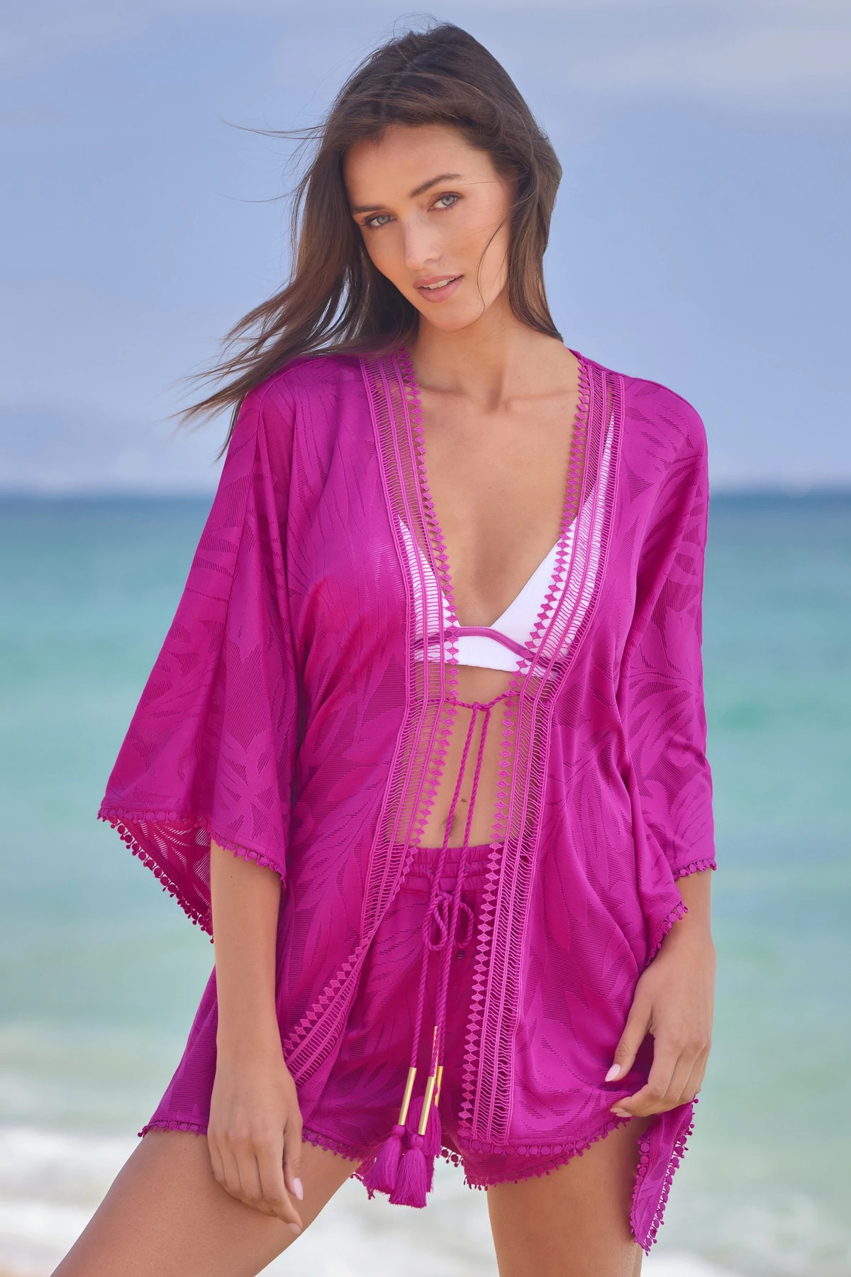 AZALEA Catamaran Burnout Shorts image number 5