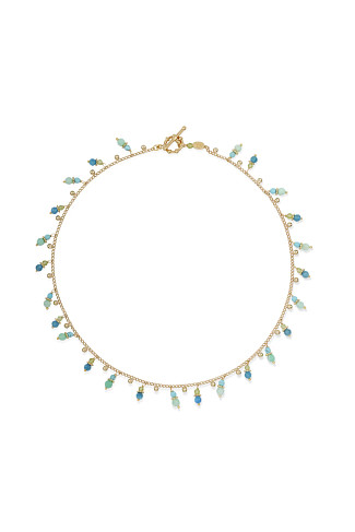 581 BLUE Collier Tangerine Necklace