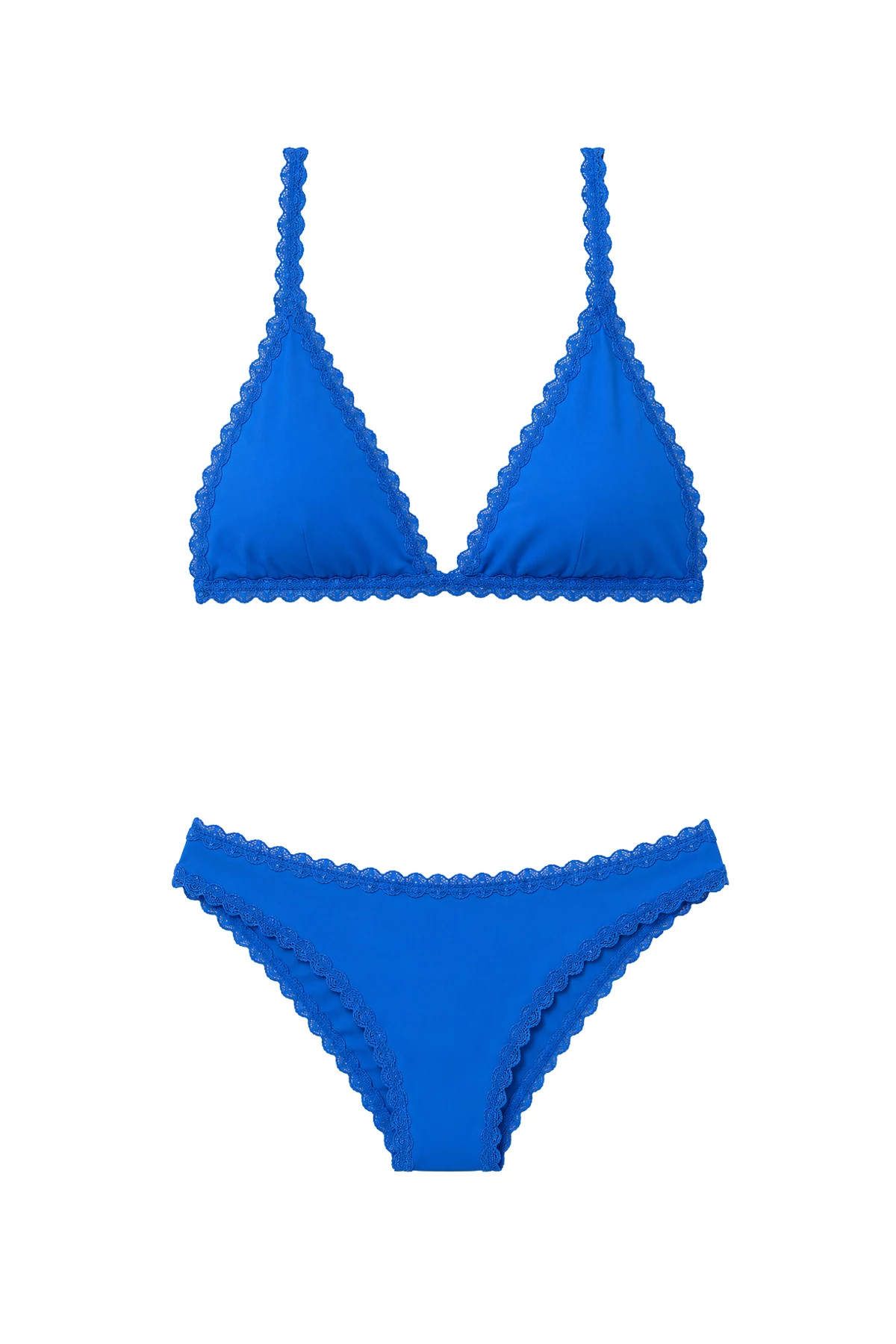 TRUE BLUE Bella Scalloped Bralette Bikini Top image number 5