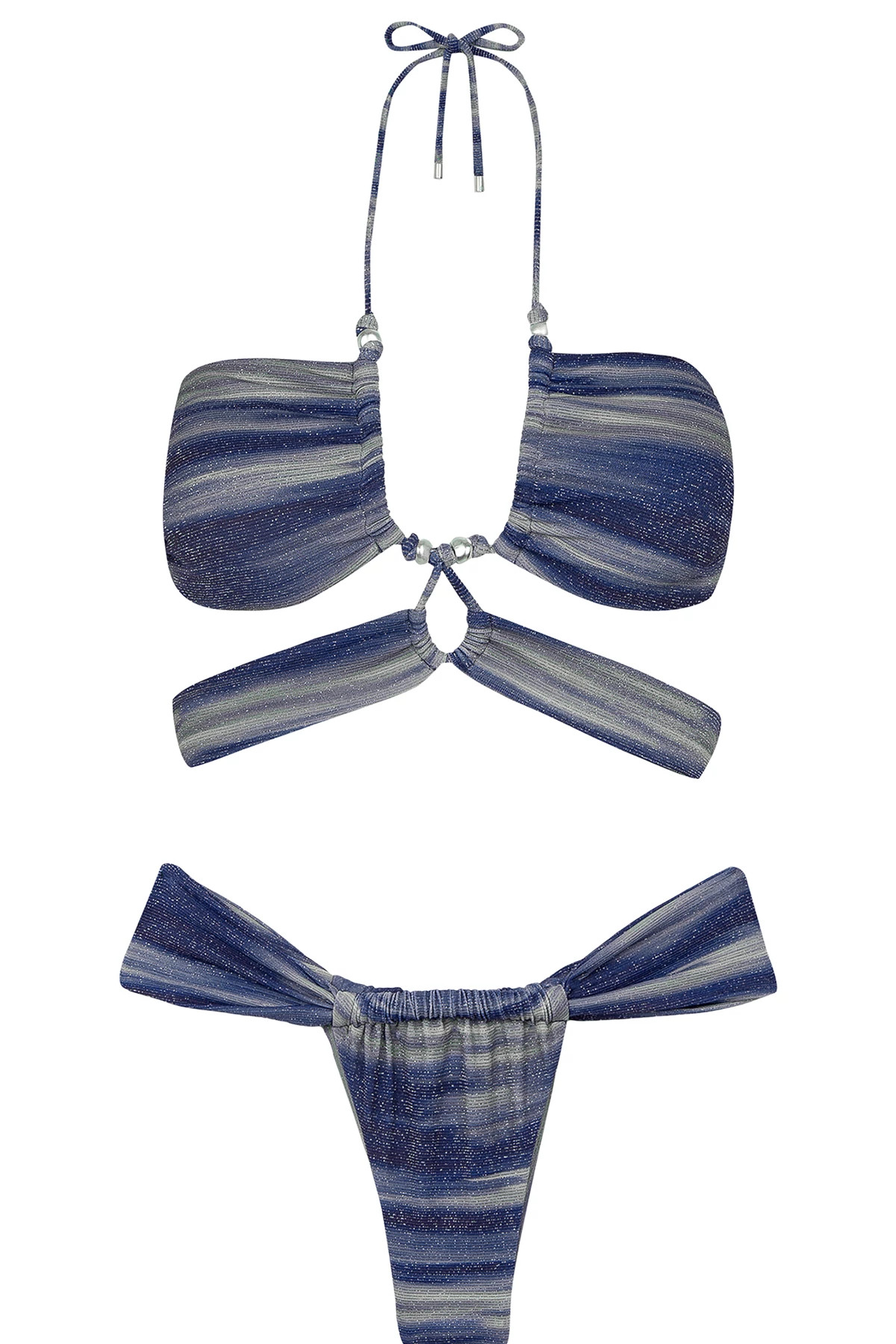 MOONLIGHT Lurex Gi Bandeau Bikini Top image number 3