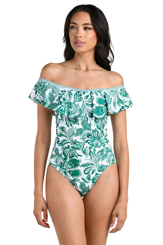 JUNGLE Ruffle One Piece Swimsuit