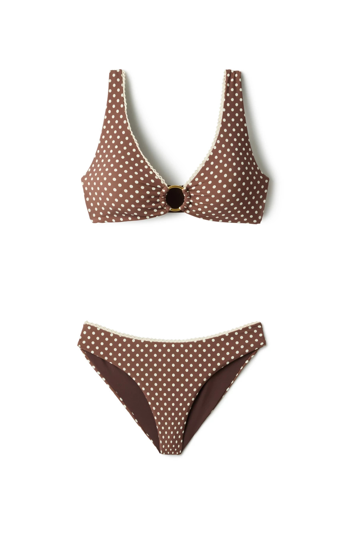 MOCHA DOT Bonaire Bralette Bikini Top image number 4