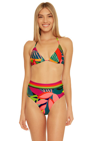 MULTI Rainforest Triangle Bikini Top