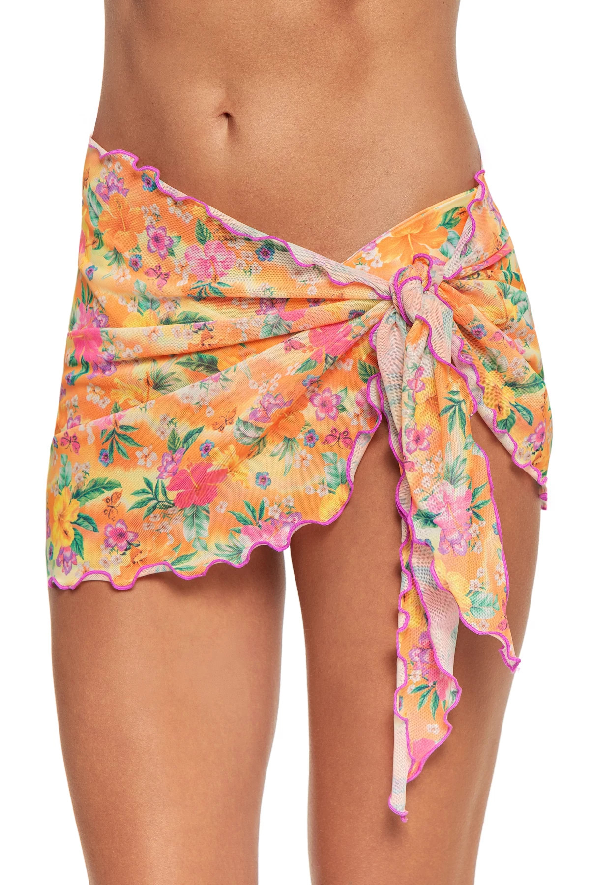 PEACHY POCKET Mesh Pareo image number 1