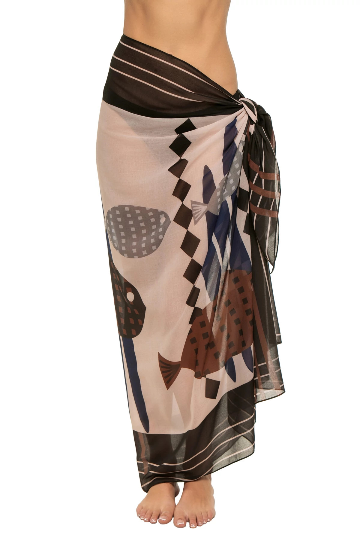 BEIGE/BROWN Cepheus Sarong image number 1