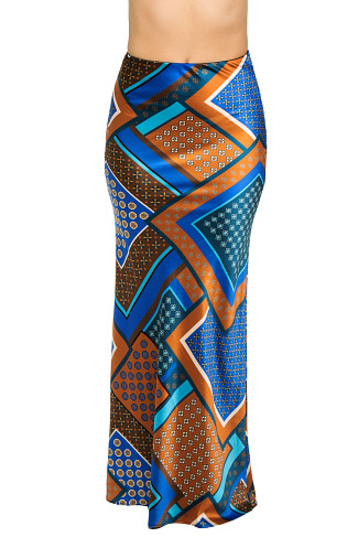 TILE PATCHWORK FS032 Sierra Maxi Skirt